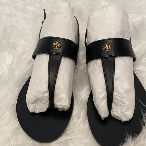 NEW Black Tory Burch Sandals - Picture 2 of 6